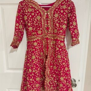 Elegant Pink and Gold Kids Shrara